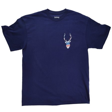 BLACKCANYON OUTFITTERS Patriotic Deer SS Tee M-3X Navy BCO7839